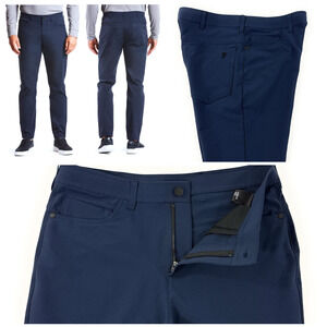 Public Rec Dealmaker Pants Men 36x30 Navy Blue Performance Stretch Golf Worn x 1